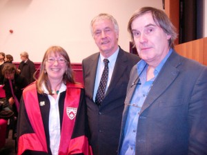 l-r Lorna Milne, Gerd Althoff and Rob Bartlett at the launch of SAIMS in 2008.